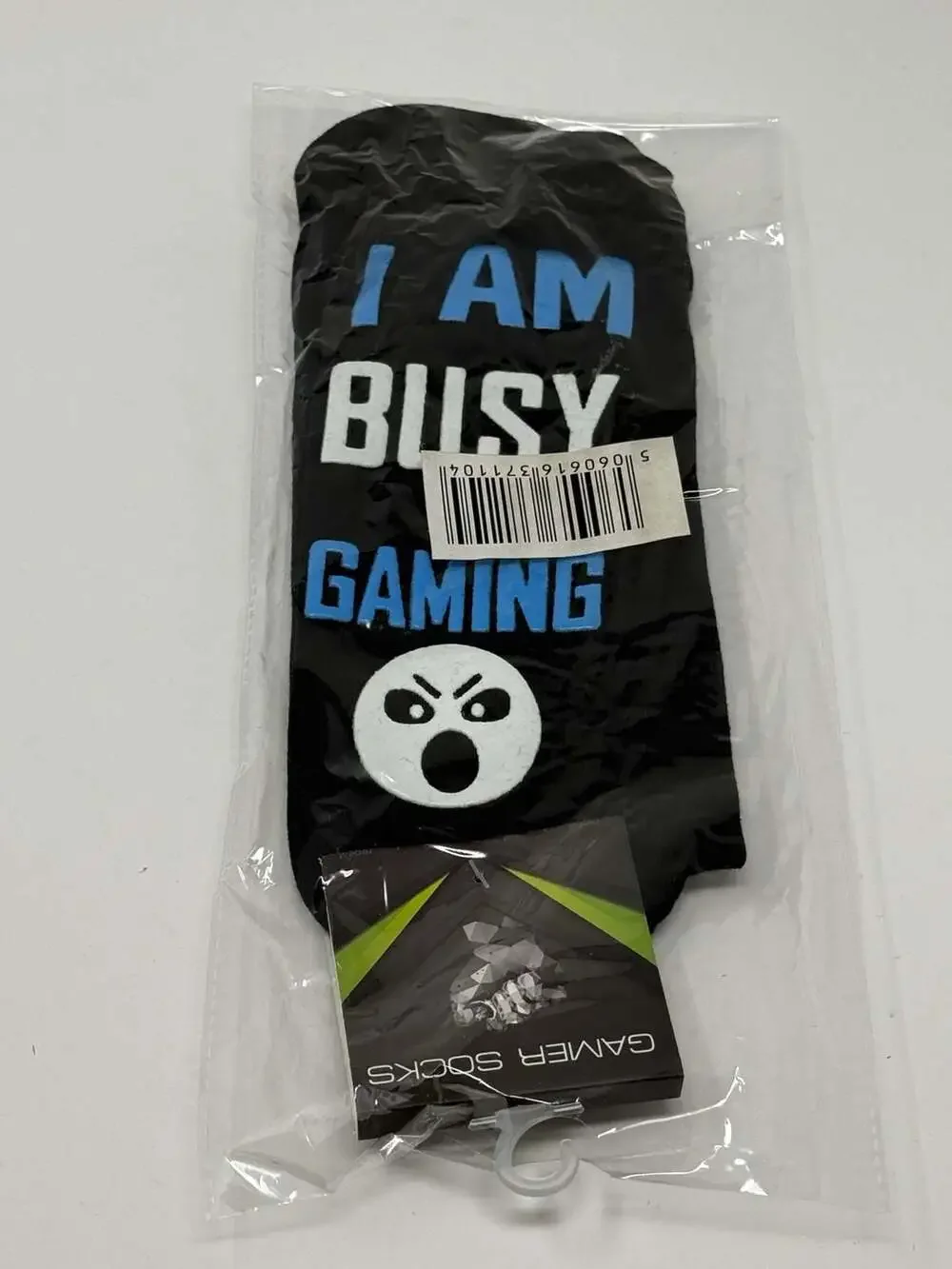 Gamer Socks 'Do Not Disturb I Am Busy Gaming' Black Novelty Socks